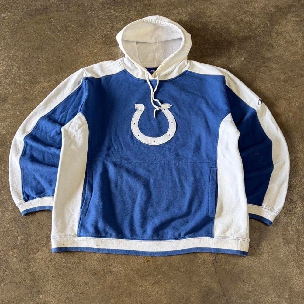2000s reebok colts heavyweight hoodie